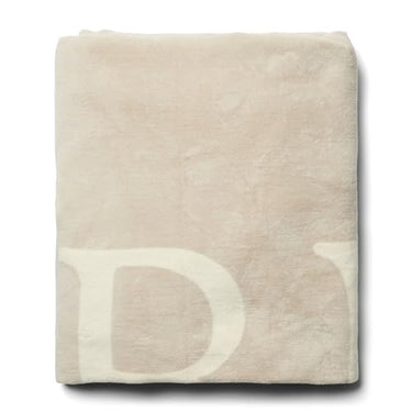 Riviera Maison Plaid, Decorative Fleece Blanket with RM Logo, for Sofa, Bed or Living Room - RM Logo Throw - Grey - Cotton - (LxW) 180x150 on Sale
